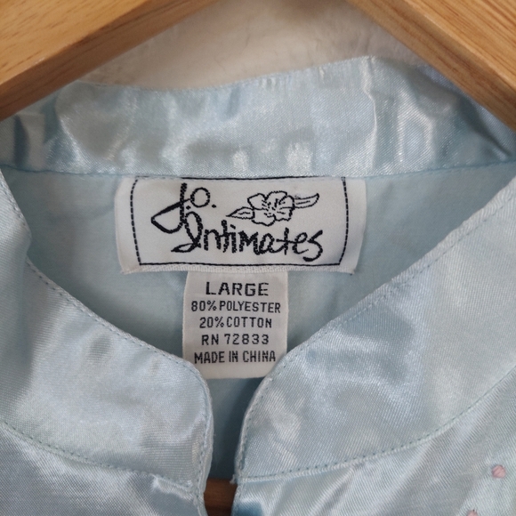 J.O Intimates Vintage Kimono Satin Slip Dress Size Large - Picture 5 of 9